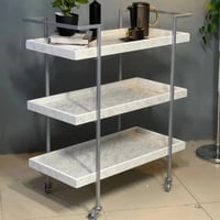 عربة ضيافة بسطح شبيه الرخام