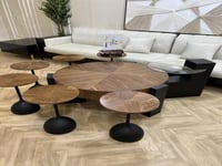 طقم طاولات قشر الجوز