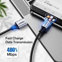 يوجرين - سلك بمنفذ USB-C و USB-A