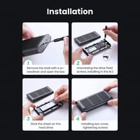 يوجرين - حافظة ذاكرة M.2 SSD متنقلة