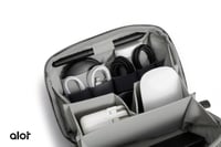 ألوت شنطة جلد فاخر بسعة 1 لتر مع حزام خلفي للحمل -...