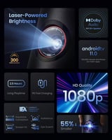 انكر نيبولا بروجكتر محمول كابسول 3 ليزر - اسود