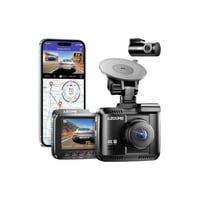 أزدوم كاميرا داش كام تسجيل 4K ثنائية القنوات مع وض...