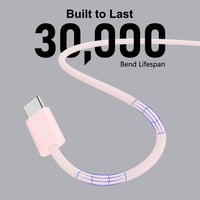 جودا كيبل نايلون بقوة 60 واط تايب سي الى تايب سي 1...