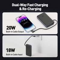 بطارية متنقلة جودا 10000 ملي امبير بقوة 20 واط بي...