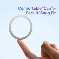 بيسوس حلقة معدنية مغناطيسية هالو للايفون - فضي