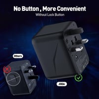 جودا فيش سفر متعدد المداخل 20 واط بمنفذين يو اس بي...