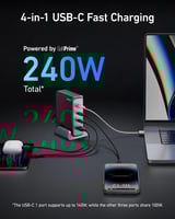 انكر منصة شحن 749 بريميوم بقوة 240 واط بثلاث منافذ...