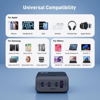 جودا منصة شحن فولتيكس بقوة 100 واط بثلاث منافذ تاي...