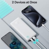 بيسوس بطارية متنقلة 10 الاف ملي امبير 15 واط ابيض