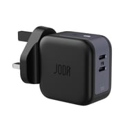 جودا شاحن جداري بقوة 50 واط بمنفذين تايب سي - اسود