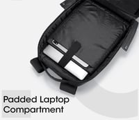 ألوت شنطة ظهر كبيرة للابتوب بسعة 20.5 لتر - اسود