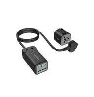 راف باور منصة شحن بـ 3 منافذ ومنفذ طاقة بقوة 75 وا...