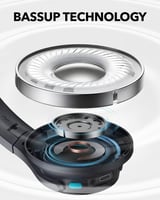 بيسوس سماعة رأس Bass BH1 Lite لاسلكية بطارية تدوم...