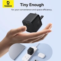 بيسوس شاحن جداري Palm بمنفذين تايب سي ومنفذ يو اس...