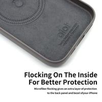 ألوت كفر حماية جلد ماج سيف مع اطار معدني للكاميرا...