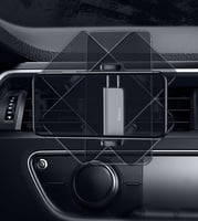 بيسوس قاعدة لتثبيت الجوال في المكيف - اسود