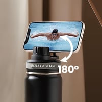 دريب حافظة سوائل ستانلس ستيل مقاومة للصداء مع ماج...