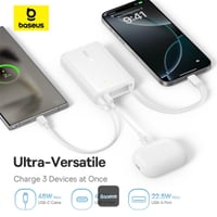 بيسوس بطارية متنقلة بسعة 10،000 مللي امبير بقوة 45...