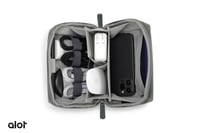 ألوت شنطة جلد فاخر بسعة 1 لتر مع حزام خلفي للحمل -...