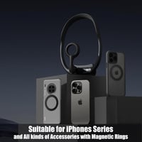 دريب حامل للجوال على الرقبة قابل للسحب - اسود