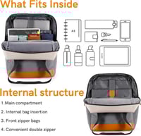 كينجسون حقيبة ظهر اصفر وبيج