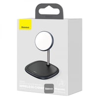 بيسوس قاعدة مغناطيسية وشاحن لاسلكي بقوة 15 واط - ا...