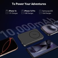 جودا بطارية ماج سيف بسعة 10000 ملي امبير - رمادي