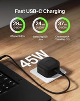 بيلكن شاحن جداري بقوة 45 واط بمنفذ تايب سي - اسود