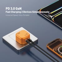 جودا شاحن جداري فولت بود بقوة 45 واط بمنفذين تايب...