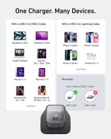 انكر شاحن جداري نانو بقوة 30 واط بمنفذ تايب سي - أ...