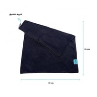 منشفة مايكروفايبر للشعر - سوداء