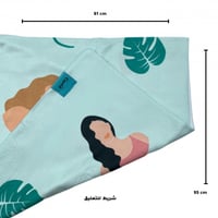 منشفة مايكروفايبر للشعر -ملونة