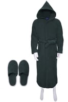 طقم روب استحمام قطن100% مع قبوع وسلبر