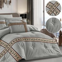 مفرش سدو تراثي بتصميم عصري – لون رمادي | موديل SAD...