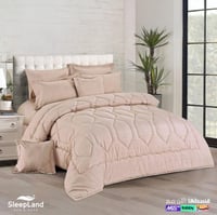 طقم مفرش نفرين Dayou-بيج فاتح | 8 قطع