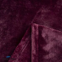 بطانية ساندي مخمل عنابي نفرين