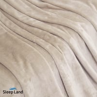 بطانية كلاسيك مخمل ناعم بيج فاتح | نفرين