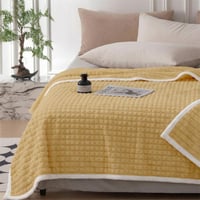 بطانية فلانو روشينا فاخرة وجهين 1900 غ | مخمل فرو...