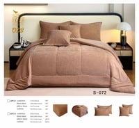 شتوي مخمل  محفور  لون بني فاتح  S-072