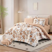 ميرا | طقم لحاف وجهين مشجر سادة | موديل mira-30