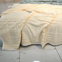 بطانية فلانو روشينا فاخرة وجهين 1900 غ | مخمل فرو...