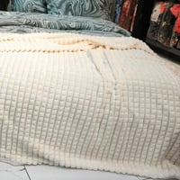 بطانية فلانو روشينا فاخرة وجهين 1900 غ | مخمل فرو...