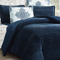 طقم لحاف آرام | شتوي مزدوج | موديل oni-2|لون كحلي