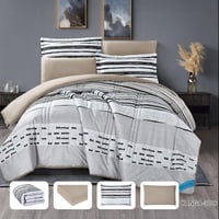 KANGA | طقم لحاف نفرين | وجهين سادة فاخر موديل 300...