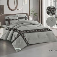 مفرش سدو تراثي رمادي فاخر بخامة مايكروفايبر – مودي...