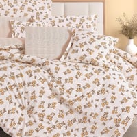 طقم مفرش نسمة قطن 100% مزدوج 8 قطع | NASMAH03