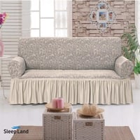 طقم تلبيسة كنب كريمي