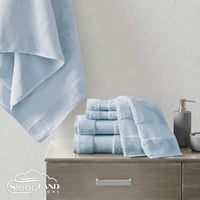 منشفة قطنية لون سماوي