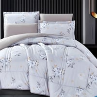 KANGA | طقم لحاف نفر ونص | وجهين سادة فاخر